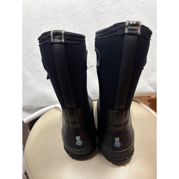 Bogs Youth Classic High Waterproof Boots Size 4 Black - Picture 6 of 10